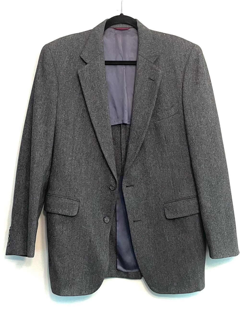 Vintage Jos. A. Bank Clothiers Wool Gray Jacket 38R